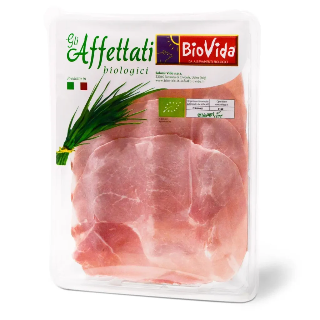 “Brioso” prosciutto cotto biologico affettato