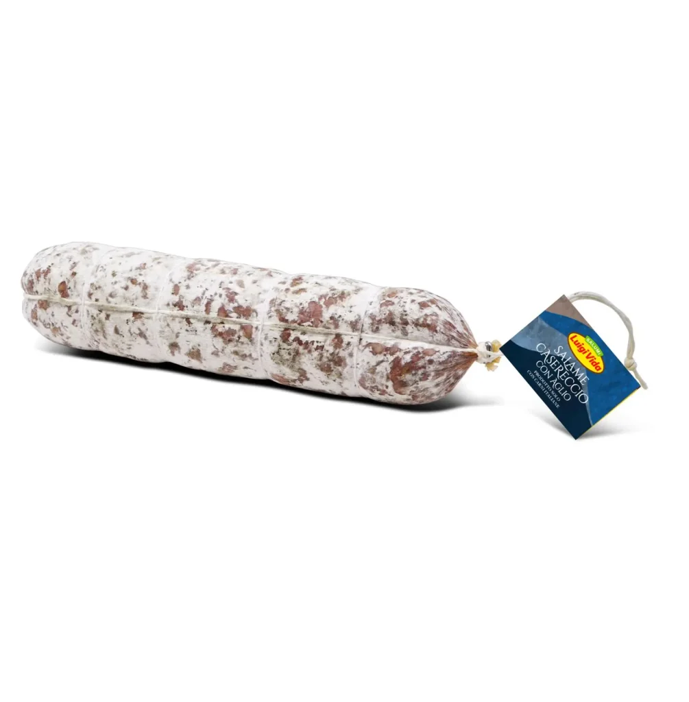 Salame casereccio Vida con aglio al taglio