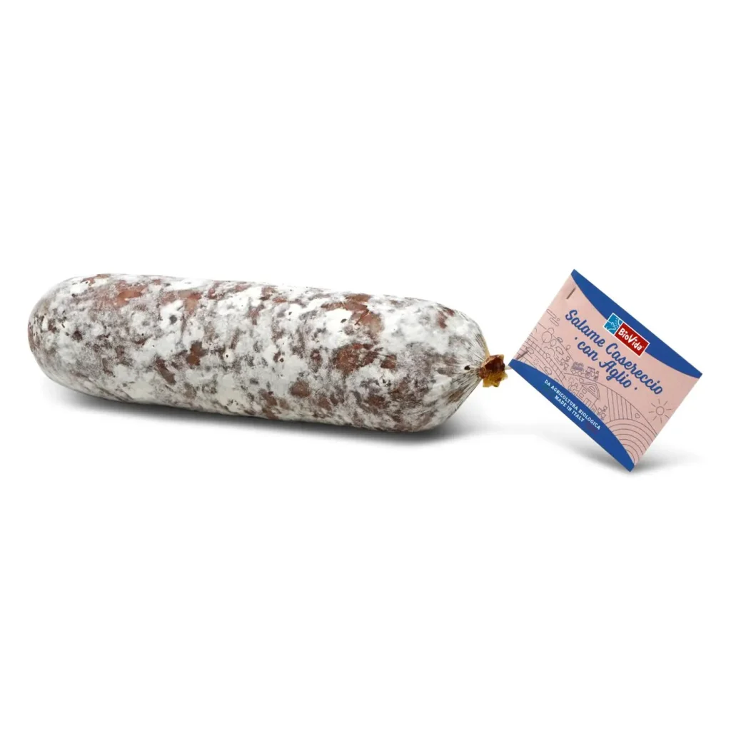 Salame casereccio biologico BioVida con aglio