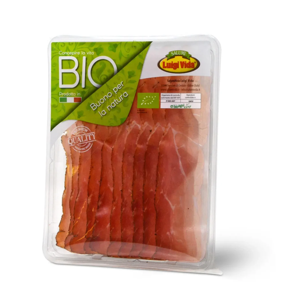 Lo speck biologico affettato